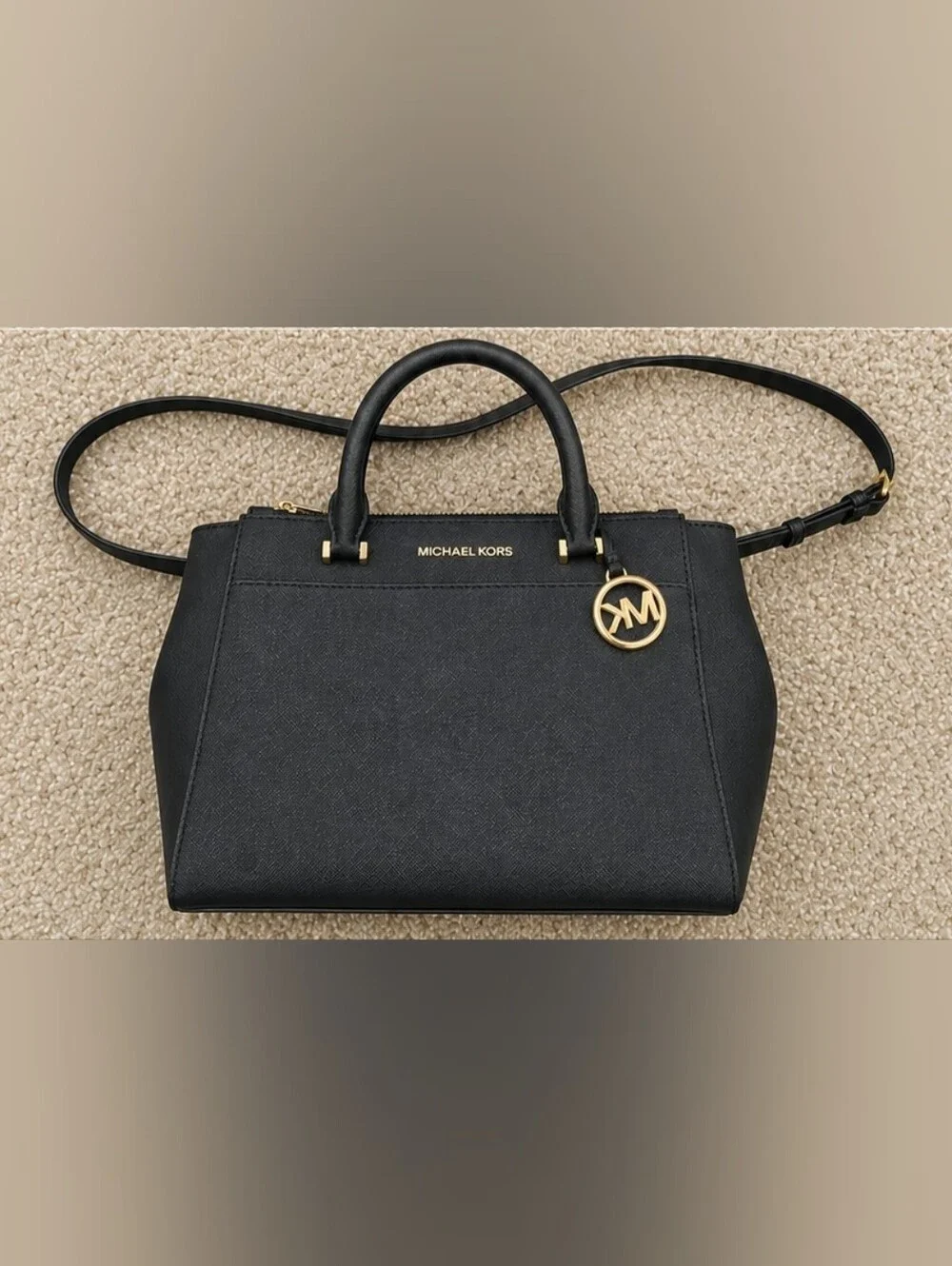 Michael Kors Laila Small Leather Satchel